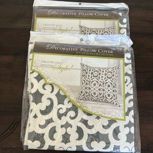 Two pillow covers